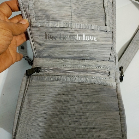 Lug Hopper Convertible Crossbody Shoulder Bag, Purse, Silver - Picture 9 of 13